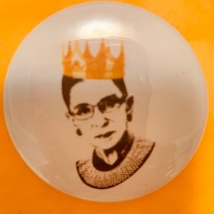 RBG pin 2” crown & lace collar fun collectible